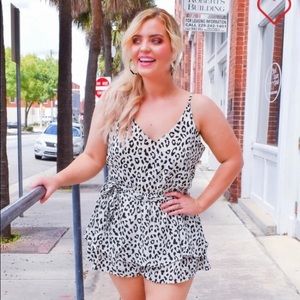 Perfectly Priscilla Leopard Print Romper